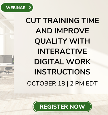 QTY 1018 Free Webinar: Cut Training Time and Improve Quality With Interactive Digital Work Instructions