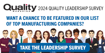 2024 Quality Leadership Survey is open.